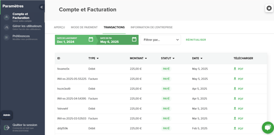 transactions receipts